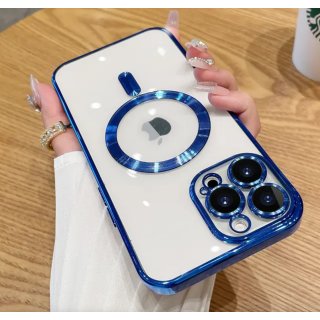 Egtech Handy schutzhülle Case Hülle in Blau für iPhone 15 Pro