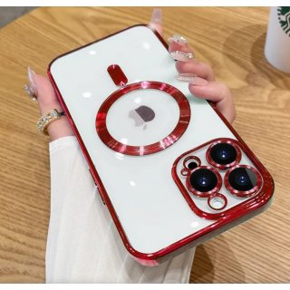 Egtech Handy schutzhülle Case Hülle in Rot für iPhone 15 Pro Max