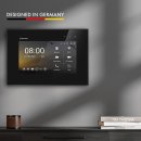 BALTER EVO HD Video Türsprechanlage mit Fingerprint Schwarz/Schwarz 1 Familienhaus Set 1x 7" LCD Monitor WiFi